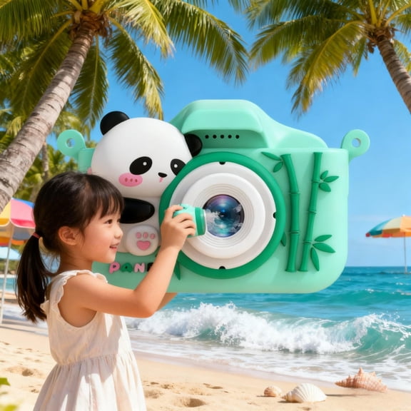 Childs Digital Camera 1080P with 32GB SD Card, Shockproof Silicone Body for Ages 3-12 – Easy-to-Use Birthday Gift for Boys Girls Outdoor Photography Learning