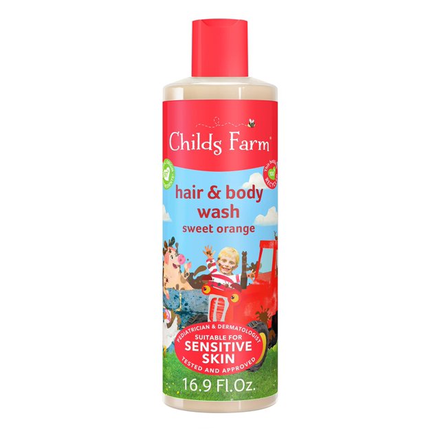 Childs Farm, Kids Hair & Body Wash for Dry, Sensitive Skin, Organic