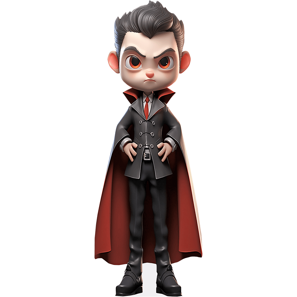 Childs Halloween (Caped Vampire) Lifesize Cardboard Cutout Standee ...