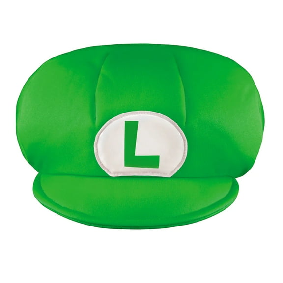 Childs Jumbo Nintendo Super Mario Brothers Luigi Costume Accessory Green L Hat