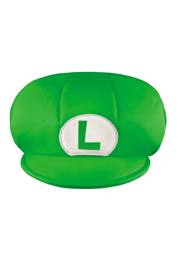 Childs Jumbo Nintendo Super Mario Brothers Luigi Costume Accessory Green L Hat