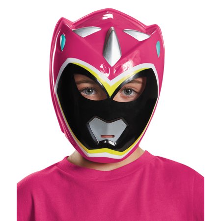 Childs Mighty Morphin Power Rangers Pink Vacuform Mask Costume Accessory