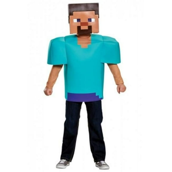 Childs Minecraft Steve Classic Costume, Size 10-12
