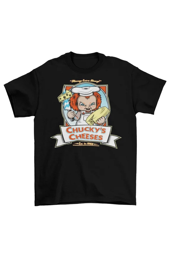 Childs Play Chucky Cheeses T-Shirt Unisex Cotton Adult Funny Halloween New | eBay