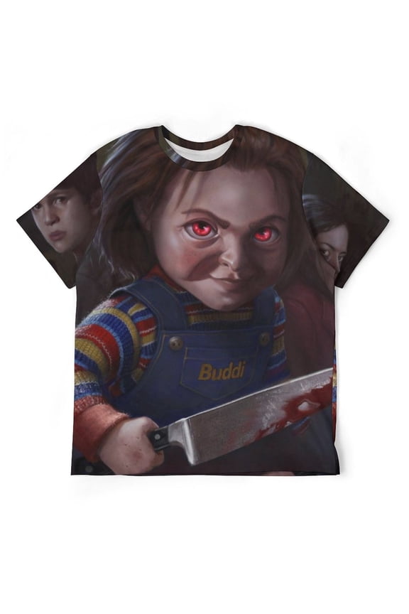 Childs Play Chucky Doll Unisex Short-sleeve Shirt For Men Women Novelty 3D Print T-Shirt Soft Comfortable Tee Shirts