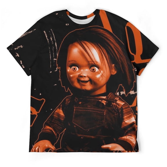 Childs Play Horror Chucky Unisex Short-sleeve Shirt For Men Women Novelty 3D Print T-Shirt Soft Comfortable Tee Shirts