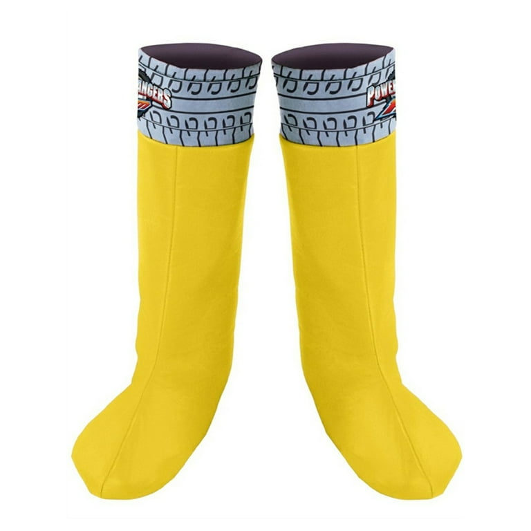 Childs Power Rangers RPM Yellow Ranger Costume Boot Covers