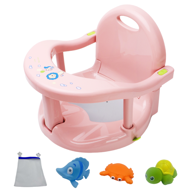 Childup Kid Bath Seat Portable Shower Chairs Foldable Cushion Bathtub