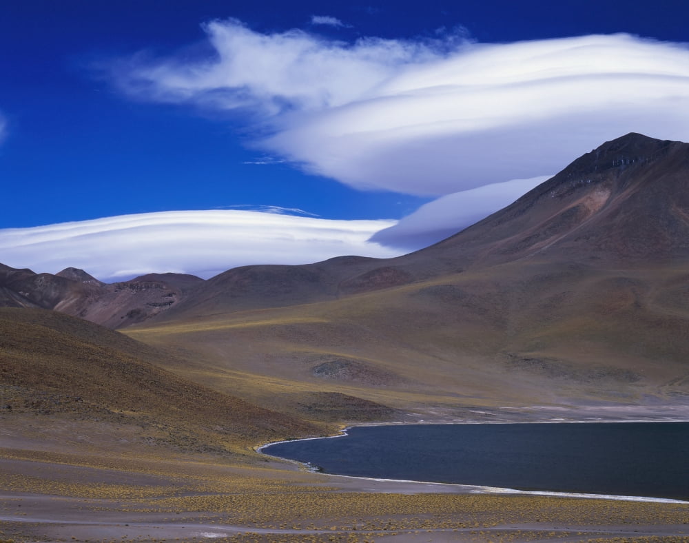 Chile Atacama Laguna Miscante Landscape Canvas Art - Henning Marstrand Design Pics (16 x 12)