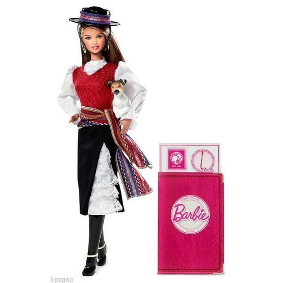 Chile Barbie Dolls of the World Collection Pink Label 2011 Mattel W3494