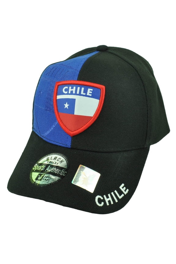 Chile Country Flag Black Royal Hat Cap Gorra Curved Bill Adjustable Chileans