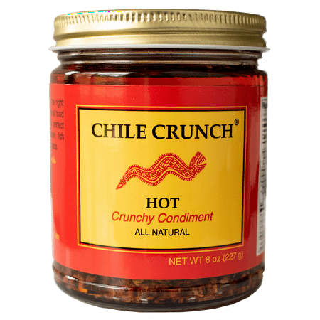 Chile Crunch-A Crunchy All Natural Spicy Condiment Hot Flavor 1 Jar