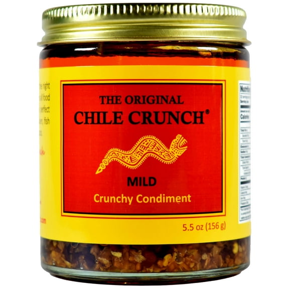 Chile Crunch-A Crunchy All Natural Spicy Condiment Mild Flavor 1 Jars