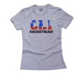 thumbnail image 1 of Chile Equestrian - Olympic Games - Rio - Flag Women's Cotton Grey T-Shirt, 1 of 2