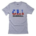 thumbnail image 1 of Chile Handball - Olympic Games - Rio - Flag Men's Grey T-Shirt, 1 of 2