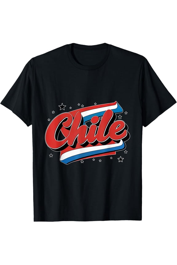 Chile Hispanic Heritage Month Flag Bold Statement T-Shirt All Size S-5Xl
