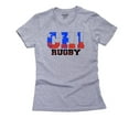 thumbnail image 1 of Chile Rugby - Olympic Games - Rio - Flag Women's Cotton Grey T-Shirt, 1 of 2