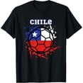 thumbnail image 1 of Chile Soccer Chilean Flag Futbol Fan Jersey T-Shirt mens t shirt，black，women，funny，misfits，men，journey，t-shirt, 1 of 4