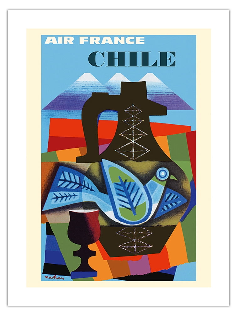 Chile South America - Pomaire Pottery - Pigeon - Vintage Airline Travel ...