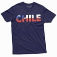 thumbnail image 1 of Chile T-shirt Mens Chilean flag Tee Shirt Patriotic Nations Symbolism Tee Shirt (X-Large Navy Blue), 1 of 4