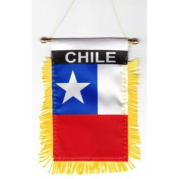Chile Window Hanging Flag