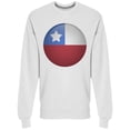 thumbnail image 1 of Chilean Round Flag Icon Sweatshirt Men -Image by Shutterstock, Male XX-Large, 1 of 2