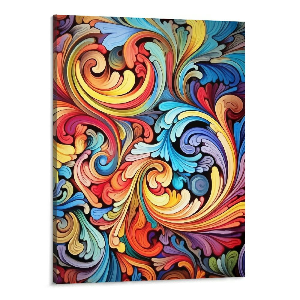 Chilfamy Abstract Wall Decor Oil Painting on Canvas Abstract Watercolor