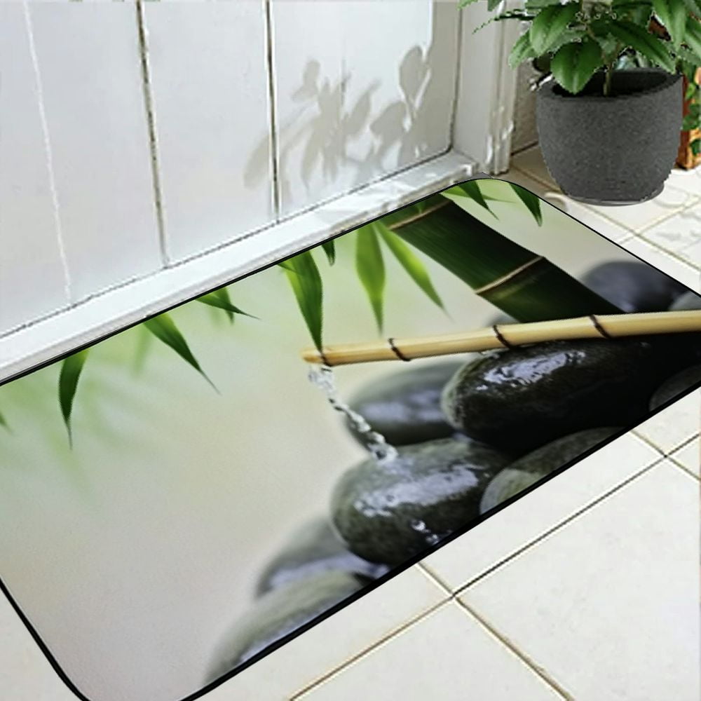 Chilfamy Bamboo Throw Mats for Indoor Entrance Hallway Laundry Room ...