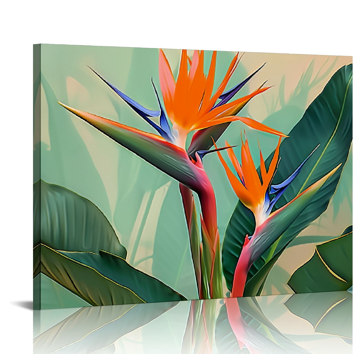 Chilfamy Bird of Paradise Art Modern Canvas Prints Ready To Hang Wall ...