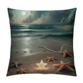 thumbnail image 1 of Chilfamy  Blue Beach Decor Lumbar Throw Pillow Cover with Beach Quote/Starfish Cushion Covers Summer Holiday Beach House Decorative Waist Pillowcases White, 1 of 5
