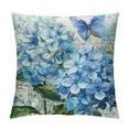 thumbnail image 1 of Chilfamy  Blue Hydrangea Pillow Cover Vintage Floral Pillowcases Decorative Cushions Pillowcase for Bedroom Sofa Home Decor 12x12in, 1 of 5