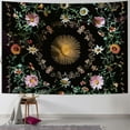 thumbnail image 1 of Chilfamy  Boho Sun Moon Phase Tapestry for Bedroom Aesthetic Green Butterfly Plant Floral Tapestries Wall Hanging Decor Mushroom Large Wall Tapestry for Living Room Dorm  Painting, 1 of 6