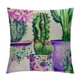 thumbnail image 1 of Chilfamy Cactus Pillow Cases Tropical Succulent Plant Pots Waist Lumbar Throw Pillow Cover Spring Summer Home Sofa Decor Pillowcase Cushion Cover 22x22in, 1 of 5