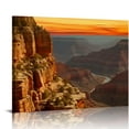 thumbnail image 1 of Chilfamy Canvas Print Wall Decorations Sunset/Sunrise Beautiful Landscape Hudson River School Art Decor for Bedroom Kitchen Ready to Hang Home Wall Pictures 20x16in, 1 of 6