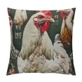 thumbnail image 1 of Chilfamy Chickens Throw Pillow Covers for Bedroom Sofa Decorative, Aesthetic Cushion Case - 1PC 24x24in, 1 of 5
