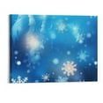 thumbnail image 1 of Chilfamy Christmas Snowflake Art Modern 20x16in Canvas Wall Art Picture for Living Room Bedroom 20x16in, 1 of 3