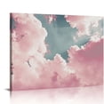 thumbnail image 1 of Chilfamy Clouds Canvas Wall Art Ready to Hang Room Home Decor Wedding Anniversary Gift Ideas 16x12in, 1 of 6