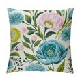 thumbnail image 1 of Chilfamy  Colourful Flowers Pattern Square Decorative Throw Pillow Case Cushion Covers Outdoor Pillowcase for Sofa, 1 of 5