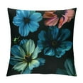 thumbnail image 1 of Chilfamy  Decorative Square Throw Pillow Covers Hawaiian Style Blue Aqua Hibiscus Blossom Flower Pattern Couch Sofa Bed Pillow Covers Cushion Cases Multi-Size, 1 of 5