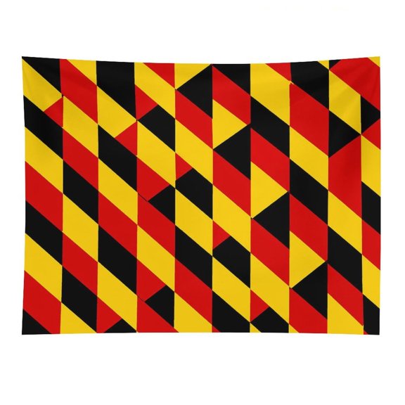 Chilfamy Diagonal Stripes Zigzag Pattern Polyester Wall Tapestry Anti Wrinkle Art Hanging Decor for Bedroom Living Room Home Holiday Decoration Gift