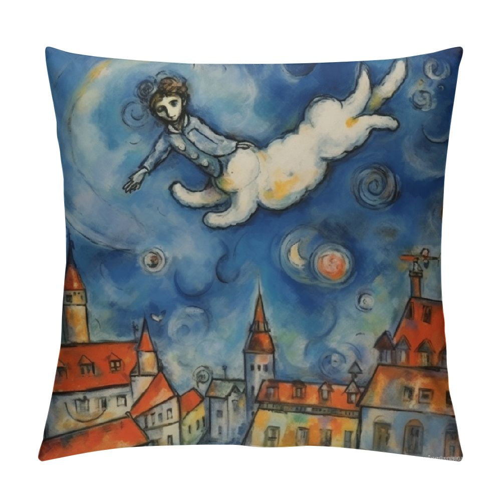 Chilfamy Dog City Kite Fashion Style DirtResistant Throw Pillow Covers