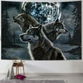 thumbnail image 1 of Chilfamy  Eclipse Wolf Fleece Blanket for Bed - Eclipse Fleece Throw Blanket for Women, Men and Kids - Super Soft Plush Wolf Blanket Throw Plush Blanket Wolf Gifts 60x50inch, 1 of 6