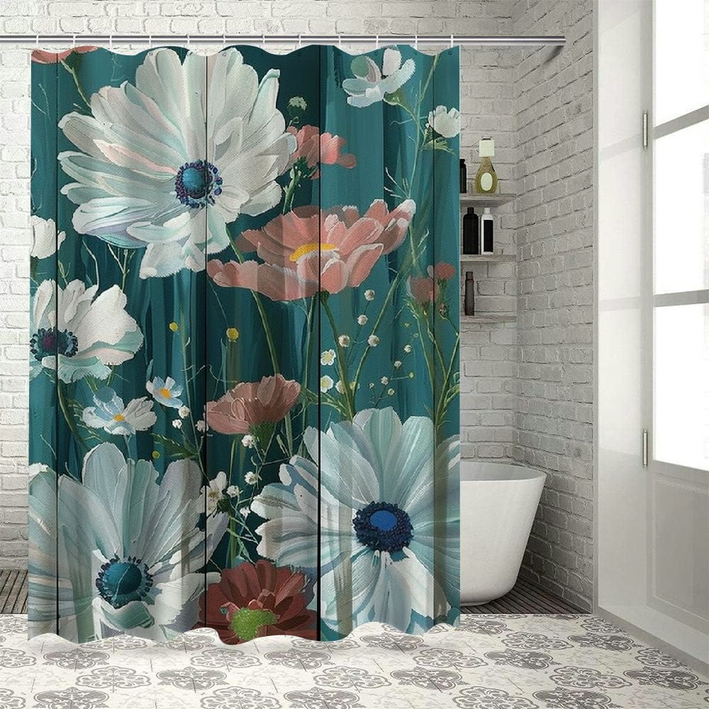 Chilfamy Extra Long Shower Curtain Length Rustic Farmhouse Shower ...
