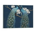 thumbnail image 1 of Chilfamy Fall Decor Lovers Peacock Canvas Wall Art Picture 20x16in for Living Room Bedroom 20x16in, 1 of 3