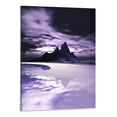 thumbnail image 1 of Chilfamy Fall Decor Purple Coast Canvas Wall Art Picture 16x20in for Living Room Bedroom Home Decor 16x20in, 1 of 3