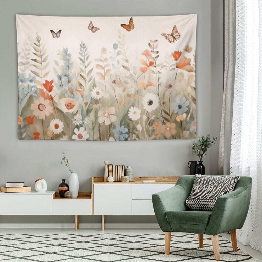 Chilfamy Fall Leaves Tapestry Eucalyptus Leaf Botanical Plant Vintage ...