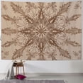 thumbnail image 1 of Chilfamy  Floral Bohemian Tapestry-Flower Aesthetic Tapestry-Hippie Wall Hanging Boho Tapestry-Small Mandala Room Decor-Tapestries for Bedroom Living Room Dorm 60x50inch, 1 of 6