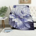 thumbnail image 1 of Chilfamy Flower Petals Flannel Throw Blanket for Bed Couch Sofa Chair All Seasons Soft Plush Blanket 40x50in, 1 of 6