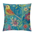 thumbnail image 1 of Chilfamy Flower Tree Throw Pillow Covers Oil Painting Floral Decorative Pillow Covers for Couch Patio and Sofa  White, 1 of 5