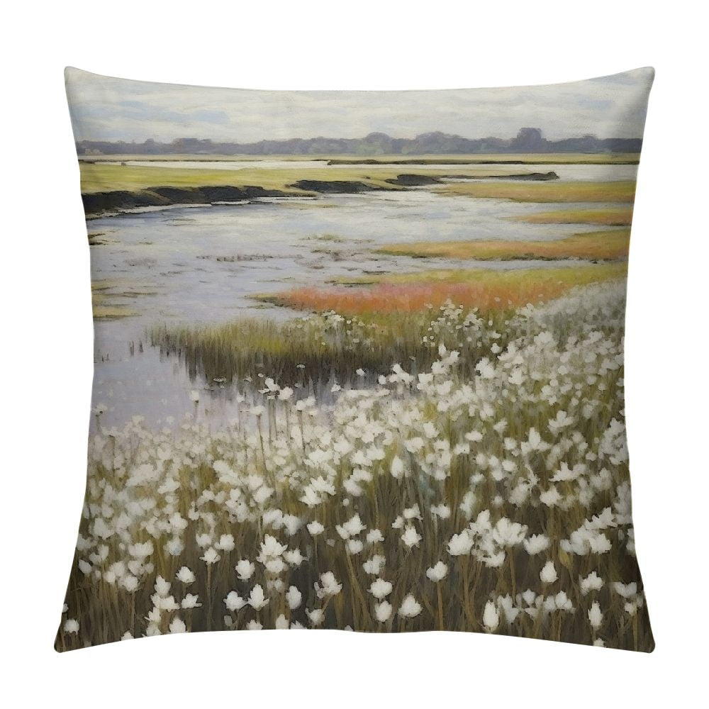 Chilfamy Flowers Sky Fashion Style DirtResistant Throw Pillow Covers
